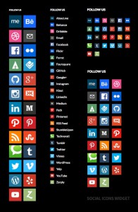 WordPress Widget Sociale Media Icons